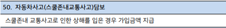 기타특약 - 자동차사고(스쿨존내교통사고)담보